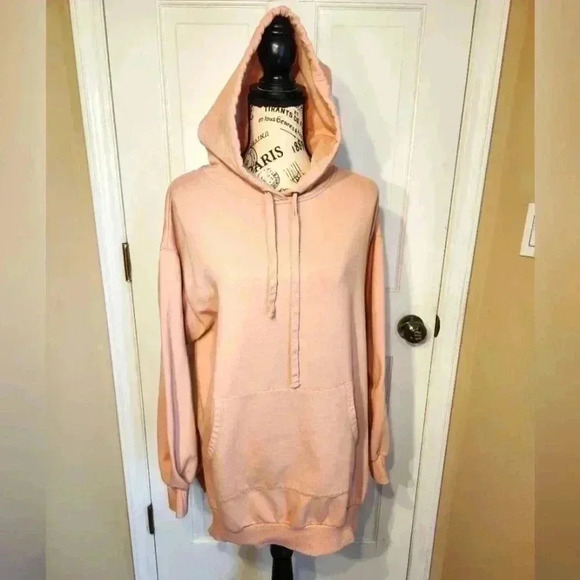 Flirtitude long pale pink sweatshirt, M - Picture 1 of 12